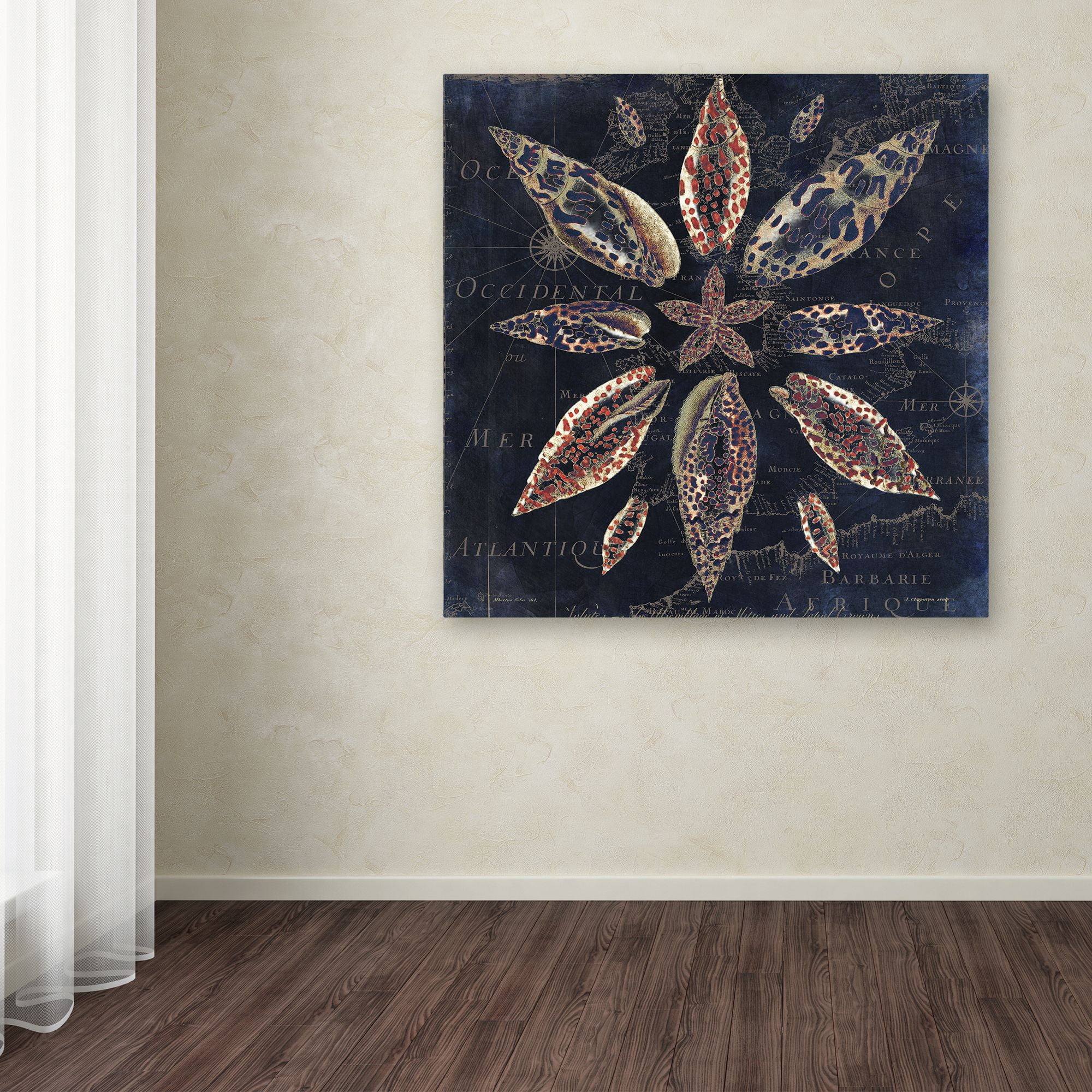 Trademark Fine Art "Maritime Blues VII" Canvas Art by Color Bakery