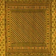 thumbnail image 1 of Ahgly Company Machine Washable Indoor Square Southwestern Yellow Country Area Rugs, 6' Square, 1 of 4