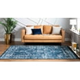 thumbnail image 4 of Rugs.com Charleston Collection Rug – 5' x 8' Navy Blue Low-Pile Rug Perfect For Living Rooms, Large Dining Rooms, Open Floorplans, 4 of 9