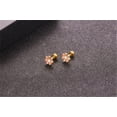 thumbnail image 4 of 18G Cute Daisy Flower Stud Cartilage Earrings for Women Girls 14K Gold Plated Stainless Steel Enameled Dainty Screw Back Studs Sleeper Tragus Post Hypoallergenic Piercing Body Jewelry, 4 of 6