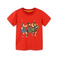 thumbnail image 2 of LYMAYTER Baby Toddler Boys Short-Sleeve T-Shirt Kids Summer 100% Organic Cotton Tees Shirt Top for 2-8 Years Old, 2 of 10