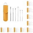 thumbnail image 1 of Guardurnaity 6 piezas de orejeras para doméstico, herramienta de extracción para interiores, oficina, dormitorio, limpieza de cera, accesorios Amarillo 10piezas, 1 of 6