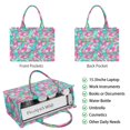 thumbnail image 2 of Large Capacity Tote Bag,Breast Cancer Handbag Fashion Luxury Tote Bag,15.7"x13"x 5.1" Inches,Laptop Compatible, 2 of 6