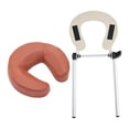 thumbnail image 3 of MERIGLARE Table de Massage avec Coussin de Soutien Réglable Rouge Brun, 3 of 9
