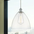 thumbnail image 4 of 516-1P-WPC-GBD-124 Innovations Lighting Ballston Bristol Glass 1 Light 12" Cord Hung Mini Pendant Clear/Polished Chrome, 4 of 5
