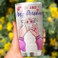 thumbnail image 5 of ACE Prints Best Friends New Tumbler, You Are My Person Tumbler, Flower Present Idea for Women and Girls, 20oz Stainless Steel Tumbler for Friends, Roommate, BFF, 5 of 6