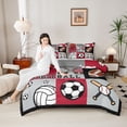 thumbnail image 4 of Castle Fairy Teens Football Soccer Baseball Full Size Comforter Sets,Sport Bedding Sets, 4 of 8