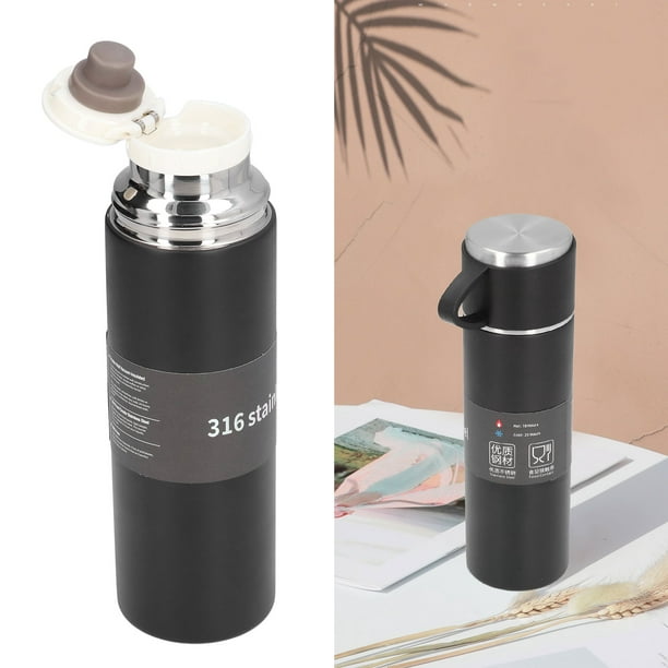 Stainless Steel 1L Flask With Handle Lid Acts As Cup 360 Degree