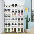 thumbnail image 6 of HEYWU 12-Tier Shoe Rack, White, Holds up to 72 Pairs of Shoes, 6 of 13