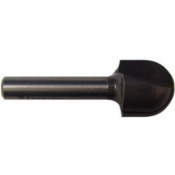 Magnate 804 Core Box 2 Flute Carbide Tipped Router Bit — 5/8" Cutting Diameter; 1/4" Shank Diameter; 5/8" Cutting Length; 5/16" Radius; 1-1/4" Shank Length