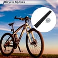 thumbnail image 2 of Unique Bargains 36pcs Universal Bicycle Spokes 13G Bike Wheel Spokes Nipple 45 Steel Black-291mm, 2 of 7