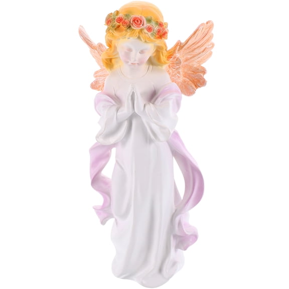 ETEREAUTY Handcrafted Resin Angel Statue for Garden Decor and Elegant Home Ornament, Ideal Gift for Indoor and Outdoor Display