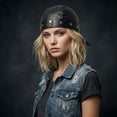 thumbnail image 3 of Beret With Lace Up Closure Gothic Headwear for Versatile Style and Playful Layered Accessories, 3 of 3