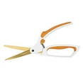 thumbnail image 2 of Fiskars Titanium Easy Action Scissors, 8 Inch, Orange & White, 1 Count, 2 of 4