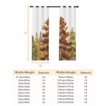 thumbnail image 6 of Fsddascl Forest Blackout Curtains for Bedroom/Living Room, Thermal Insulated Kitchen Curtains, Fall Farmhouse Watercolor Tree Nature Scenery Grommet Darkening Window Treatment Drapes 52"x63"x2, 6 of 6