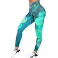 thumbnail image 3 of WILLBEST Pantalones de Yoga Con Estampado Mardi Para Mujer, Brillantes, de Cintura Alta, Largos, Para Entrenamiento, Cómodos, Elásticos, Para Correr y Gimnasio. Mediana, 3 of 4