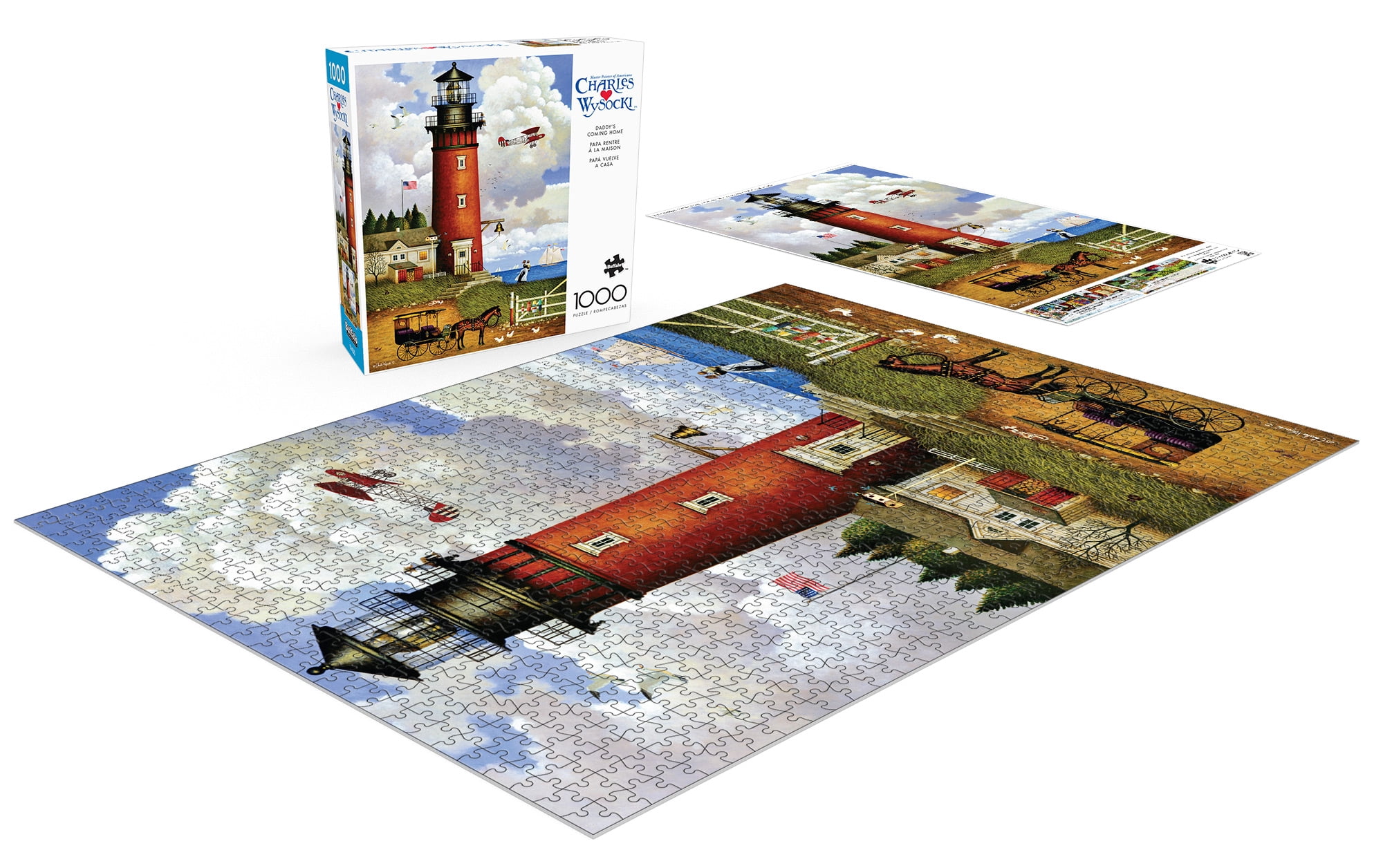 Buffalo Games Daddy's Coming Home 1000-Piece 26.75 x 19.75-Inch Interlocking Jigsaw Puzzle for Adults Ages 14+