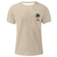 thumbnail image 4 of Fnnxeal Mens T-Shirts, Summer Big and Tall Shirt Graphic Loose Short Sleeves Tees Casual Khaki Shirt for Men Size L, 4 of 4