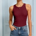 thumbnail image 6 of Hessimy Women's Camisole Tank Top-Breathable Cotton Stretch,Airy Soft(Wine,XXL), 6 of 7
