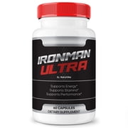 Iron Man Ultra Supplement, The Ultimate Performance Formula, Ironman Ultra Capsules, All Natural Daily Nutrition for Health and Fitness, IronmanUltra Pills Reviews (60 Capsules)