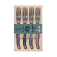 thumbnail image 3 of French Home Set of 4 Cake Forks - Plum Rose, 3 of 5