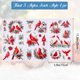 thumbnail image 2 of 3 láminas de calcomanías navideñas para muebles con diseño de cardenal, 6x12 pulgadas, muérdago navideño, autoadhesivas para pared., 2 of 9