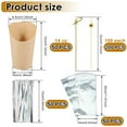 thumbnail image 2 of Jetcloudlive 50 Pcs Charcuterie Cups with 200 Bamboo Sticks 50 Bags and 50 Ties 14oz Snack Serving Cup Paper Appetizer Cup Handheld French Fries Holder for Fruits Appetizers, 2 of 9