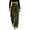 *Army Green, variant on VBVC Women's High V-Waist Pleated Yoga Pants , Wide Leg Trousers For Women , Ladies' Stretchy Lounge Bottoms with Pockets, S-2XL