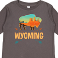 thumbnail image 4 of Inktastic Wyoming Vacation Buffalo Silhouette Boys or Girls Long Sleeve Toddler T-Shirt, 4 of 5