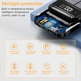 thumbnail image 5 of 20000mAh Solar Power Bank 4 USB Portable Backup External Battery Charger for Cell Phone Black, 5 of 7