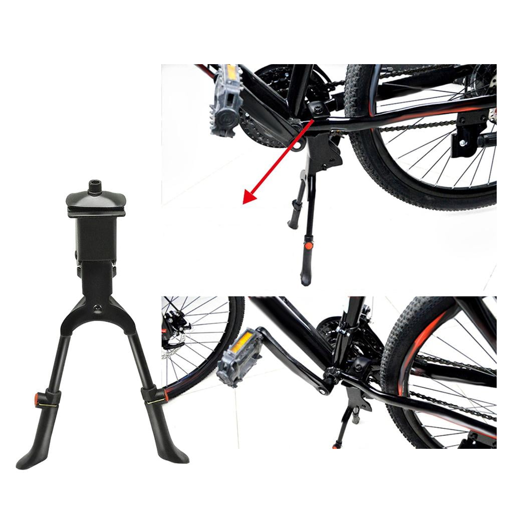 Bike Kickstand Double Leg Stand Metal Parking Rack Walmart