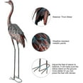 thumbnail image 3 of Outdoor Garden Crane Statues and Sculptures Metal Yard Art Statue for Garden Decoration Large Size, 3 of 7