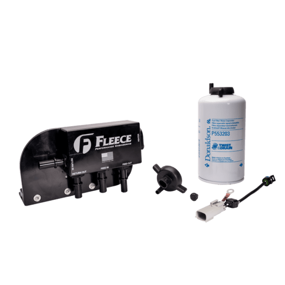 Fleece Performance 17-24 Ford F250-550 Powerstroke Under Bed Fuel Filter Assembly