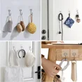 thumbnail image 2 of Ganchos de pared adhesivos impermeables de alta resistencia, ganchos impermeables transparentes sin clavos para cocina y baño, 1/5/10/20 piezas, 2 of 5