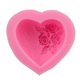 thumbnail image 4 of Bewildely Molde de silicona para pastel Rosa flor portátil decoración tortas molde DIY artesanía en forma de corazón moldes reutilizables Herramientas y accesorios para hornear, 4 of 5