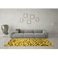 thumbnail image 3 of Ahgly Company Indoor Rectangle Abstract Yellow Modern Area Rugs, 5' x 7', 3 of 4