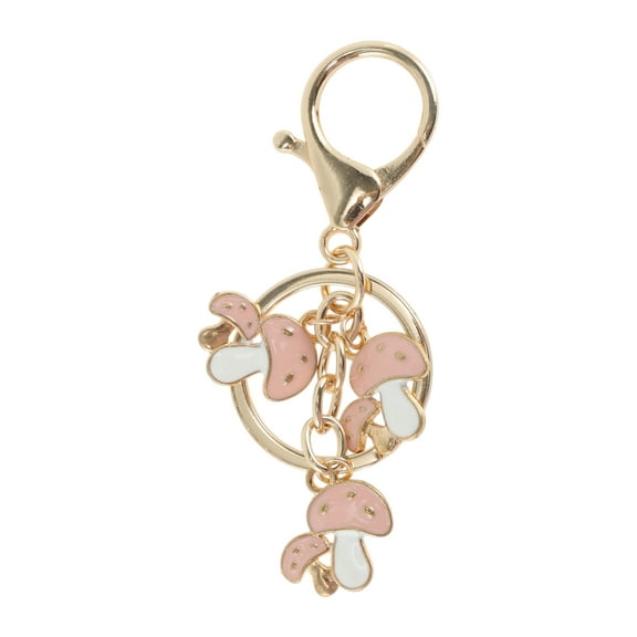 Unique Bargains 1 Pc Fashion Mushroom Handbag Charm Bag Accessories Pink