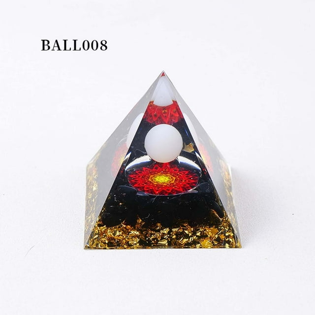 Styles Pyramids Crystal Crushed Stone Pyramids Home Crafts Resin Ornaments Bar Decoration 5cm