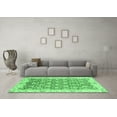 thumbnail image 3 of Ahgly Company Indoor Rectangle Oriental Emerald Green Modern Area Rugs, 5' x 7', 3 of 4
