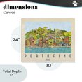thumbnail image 4 of Stupell Industries Cottage Portofino Architecture Poster Canvas Art, 30 x 24, by Ynon Mabat, 4 of 8