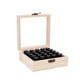 thumbnail image 1 of Irfora 25 ranuras Organizador de caja de aceite esencial de madera con capacidad para botellas de 1-3 ml Estuche de transporte de aceite esencial Caja de madera de almacenamiento Irfora Estuche de almacenamiento, 1 of 7