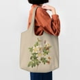 thumbnail image 6 of XMXT Canvas Tote Bag, Hand Painted Floral Textures Large Handbag for Women, Shopping Working Travel, 6 of 7