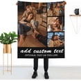 thumbnail image 3 of Custom Photo Blanket Personalized Picture Blanket Customize Photoblankets, Design Photo Collage Throw Blanket for Valentine Birthday Anniversary Wedding Gifts Blankets, 3 of 5