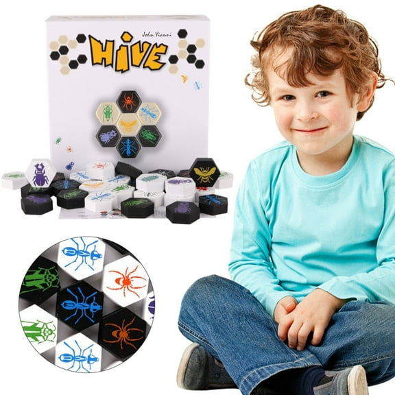 Hive Game, Hive Pocket Game, Hive Board Game for 2 Players - A Game Crawling With Possibilities for Family Fun and Entertainment Gift (White)