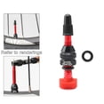 thumbnail image 2 of Almencla CNC Alloy Tubeless Presta Valve Road Universal Tubeless Rim 40mm,Red, 2 of 8