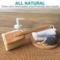 thumbnail image 5 of Cepillo de baño exfoliante Luofah, paquete de 2 con mango largo de madera, 5 of 5