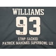 thumbnail image 3 of Philadelphia Eagles Brandon Graham & Milton Williams Autographed Green Super Bowl Stats Jersey Strip Sack Champions Beckett BAS Witness 239890, 3 of 3