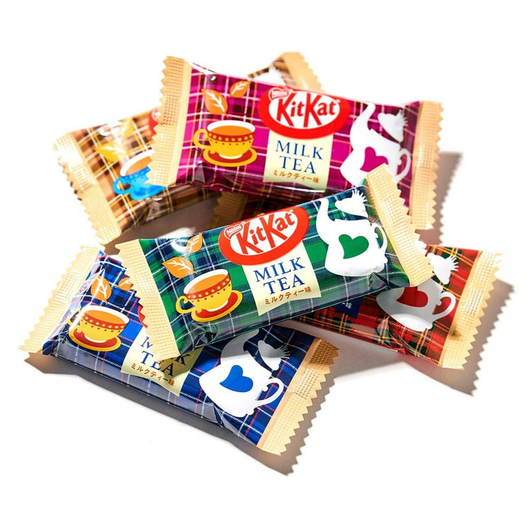 Nestle Japan KitKat Mini Milk Tea Flavor Chocolate Candy, 7pcs