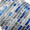 thumbnail image 3 of Jinsinto Blue Self Adhesive Tiles, Adhesive Vinyl Kitchen Backsplash, Bathroom Wall Tile Sticker, Mosaic Effect, 3 of 5