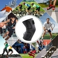 thumbnail image 5 of 2pcs pressurized band knitted sports knee pads running fitness knee pads outdoor hiking knee pads warm knee pads - L, 5 of 5